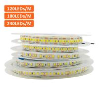 Tira De Luz LED 12V 24V SMD 2835 6000K 3000K Calor 5M 10M Flex Tape Luz 120LEDs/M 240LEDs/M 8mm 10mm PCB Para Habitación - details 0