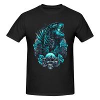 Camiseta De Algodón Para Hombre Con Diseño De Godzilla Levantándose De Las Profundidades Cuello Redondo Manga Corta Para Uso Diario - details 4