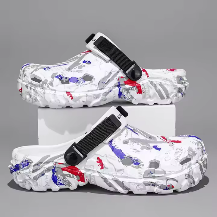Clogs De Verano Para Hombres Sandalias De Plataforma EVA Pantuflas Casuales Tallas Grandes 46 47 Zapatos Planos Moda Unisex Para Playa - 1