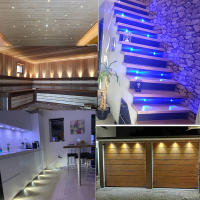 Mini LED 12V Luz De Punto Revestida De Aluminio 1W Dimmer Para Techo Sala De Estar Fiesta KTV DJ DIY Escaleras Luz De Punto En Blanco Negro - details 11