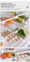 Organizador De Nevera Juego De Almacenamiento Para Frutas Y Huevos Estante De Almacenamiento En El Pasillo De La Nevera Caja De Cajón De Cocina Para Mantener Fresco Material PET+PE - details 8