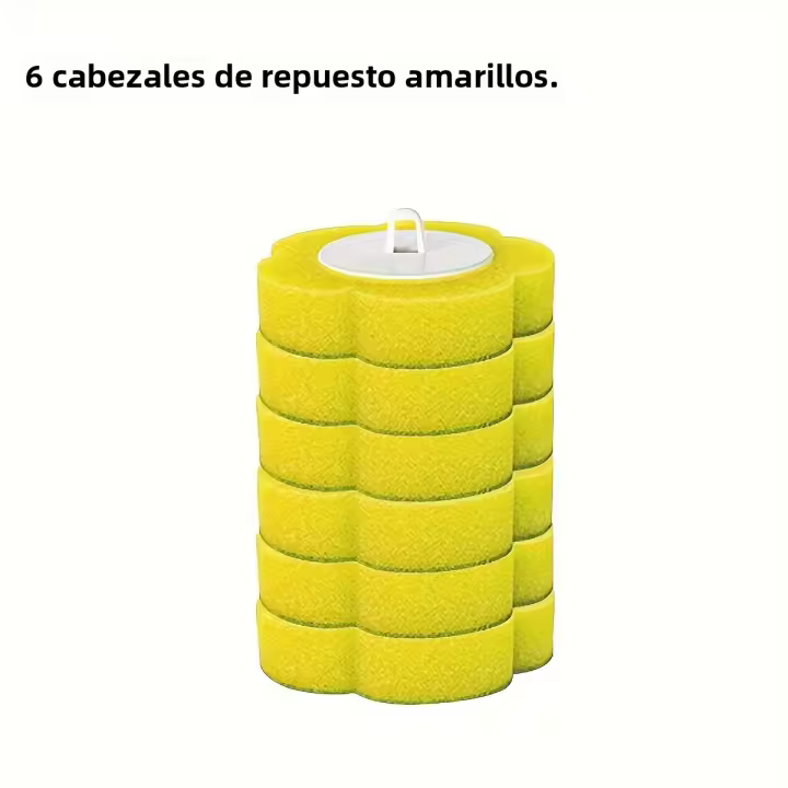 Cepillo De Limpieza Para Inodoro Con Cabezas De Reemplazo Set De Limpieza Para Inodoro Sin Esquinas Muertas Marca NoEnName_Null Origen China Continente - 1