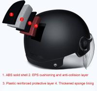 Cascos de Bicicleta, Casco de moto para hombre y Mujer, Casco de patinete Eléctrico, casco de monopatín ADULT, Cascos de scooter highly protectores que absorben Los Golpes, para adultos y jóvenes(54-62 Cm) - details 4