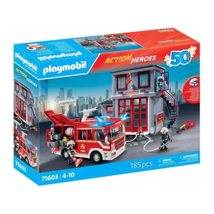 PLAYMOBIIL ACTION HEROES 71603 MEGA SET DE BOMBEROS - 1