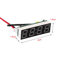 Reloj Digital LED Para Coche 3 En 1 Con Medidor De Voltaje Y Temperatura Accesorio Electrónico Luminoso Para Automóviles - details 12