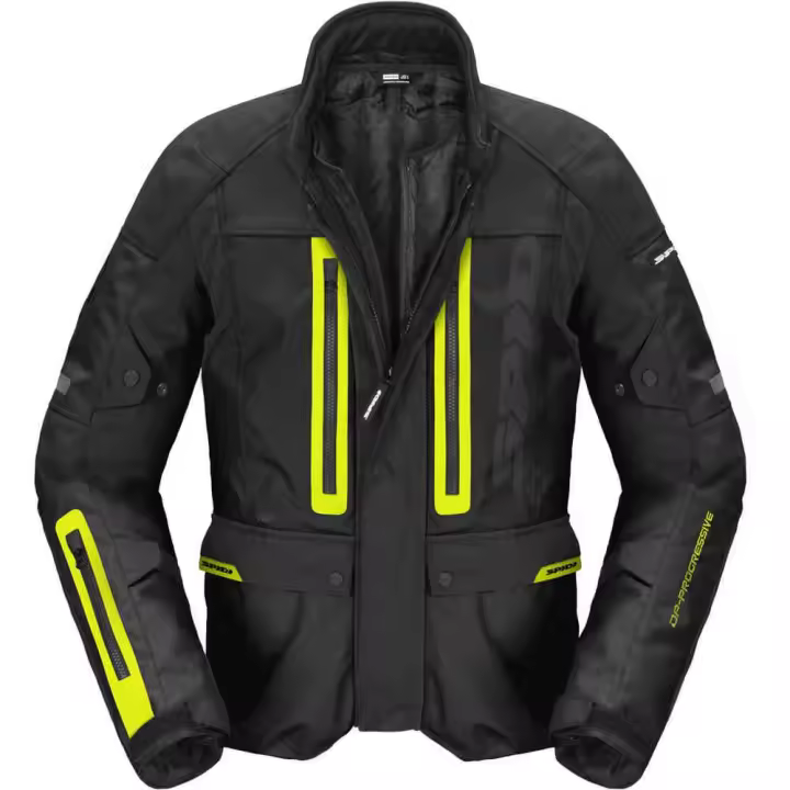 Chaqueta Spidi Traveler 3 EVO H2OUT Negra amarilla - 1