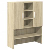 vidaXL Mueble para lavadora 2 piezas madera de ingeniería roble Sonoma - details 2