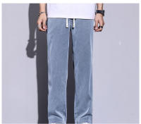 Pantalones Casuales Para Hombre Lyocell Verano Transpirables Moda Coreana Rectos Cómodos Suaves De Cintura Media Con Bolsillos - details 7
