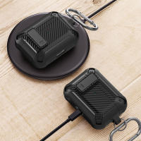 Funda Protectora Para Apple Airpods pro 1er 2do Generación Con Cierre Seguro Y Llavero Funda Rígida Para Airpods 3 2 1 - details 7