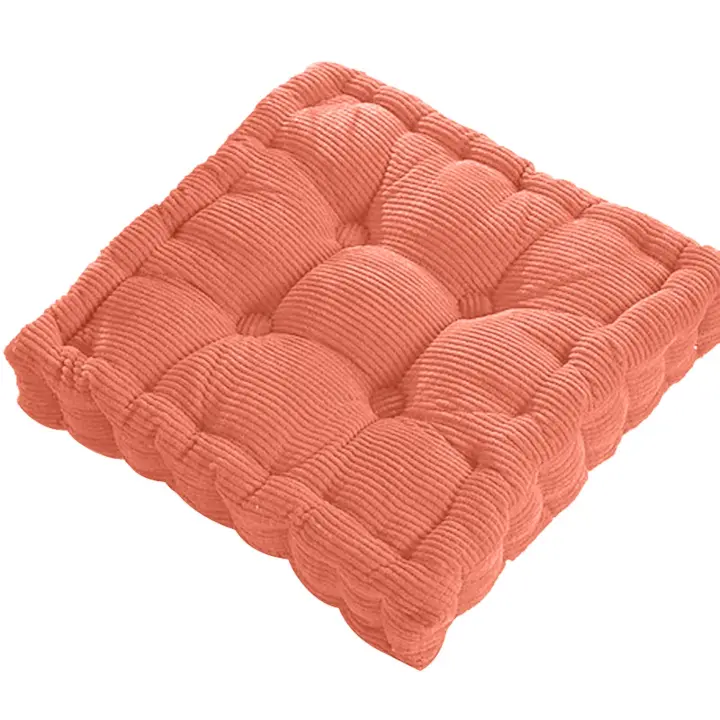 Cojín De Silla De Oficina En Forma De Tacón De Maíz Tatami Grueso Cuadrado Para Decoración Del Piso Del Hogar Y Exterior Almohada De Rodilla Textil Mueble Suave De Poliéster Y Algodón - 1