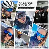 Gafas De Sol Polarizadas Para Ciclismo Unisexo Lentes De Polímero Altura 55mm Ancho 145mm Material TR-90 Color Multi Para Deporte Al Aire Libre Montañismo Bicicleta De Carretera - details 6