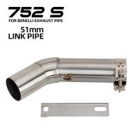 Pipé De Escape Para Motocicleta Benelli 752S Tubo Medio De 51MM De Acero Inoxidable Modificado En El Ángulo Del Goteo - details 0