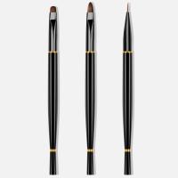 3Pcs Pluma De Manicura Con Cubierta Y Terapia De Luz Herramientas De Enhance Para Arte De Uñas Y Carving Con Línea De Flor - details 1