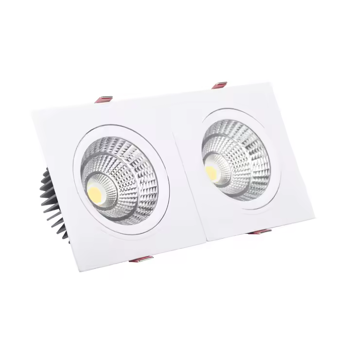 Ledkia Foco Downlight LED 30W Rectangular Madison Corte 260x120 mm 3000K Blanco Cálido - 1