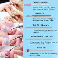 Kit De 10 Piezas De Cortadores De Cerámica Para Manicura Bits De Uñas De Carburo Diamante Herramientas De Equipo De Perfume Y Belleza - details 3