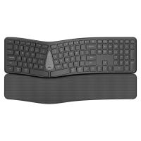 Teclado Inalámbrico Ergonómico 2.4G Con Soporte Para Mano Recargable Bluetooth Para Laptop Multidevice Teclado Multimedia Para Computadora Y Tableta - details 0