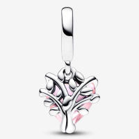 Pandora Charm de Colgante en Plata de LeyÁrbol Genealógico Rosa Concéntrico Homólogo 792654C01,Incluye Caja Original - details 0