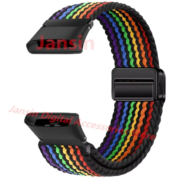 Correa De Nylon Para Xiaomi Redmi Watch 3 Anillo De Hilo Tejido Con Cierre Magnético Reemplazable Ajuste De 20cm Unisex - 1
