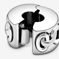 Clip Pandora Corazones Anudados - Plata de Primera Ley - details 1