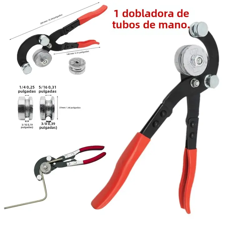 Aguja De Prensa Manual Para Tubos De Cobre Y Aluminio Herramienta Pequeña Para Aire Acondicionado Y Metal Bending Pliers De Hierro Fundido - 1
