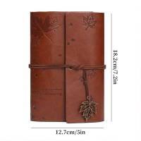 Cubierta De Cuero Vintage Para Cuaderno A6 Sin Hojas Planificador De Presupuesto Tacto De Piel De Bebé Regalo Exquisito - details 4