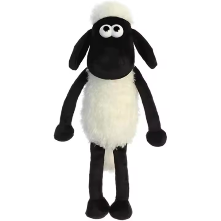 Peluche de oveja Shaun 61173 de 20 cm, blanco y negro, apto para adultos y niños. - 1
