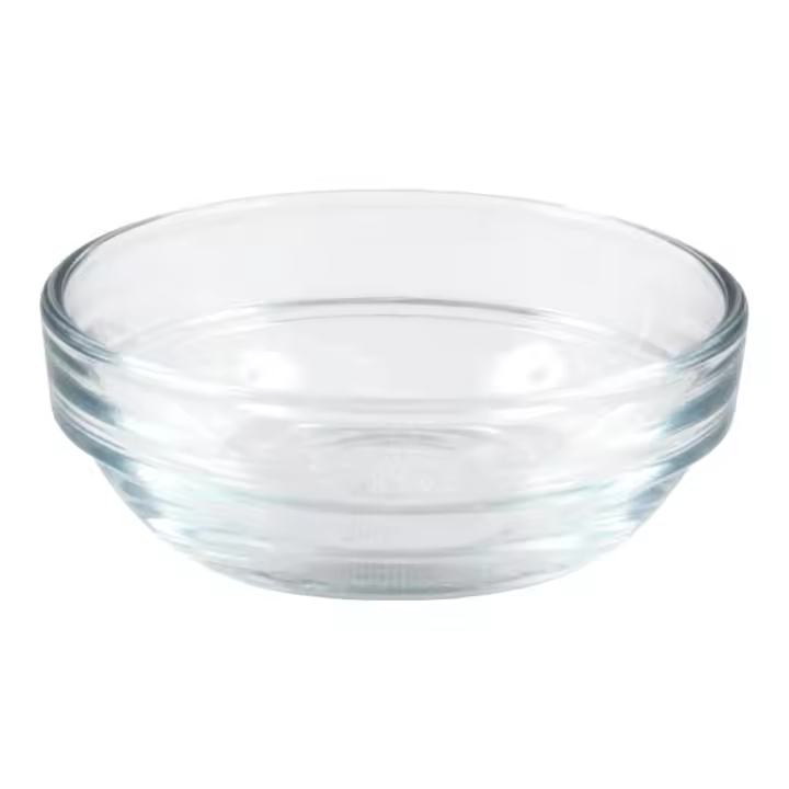 Duralex - Set de 4 Bolos Apilables Lys Transparentes 36cc - Bolos de Cocina Prácticos y Funcionales, Resistentes y Duraderos, de Diseño Versátil y Moderno, Aptos para Lavavajillas, Perfectos para Snacks y Alimentos - 1