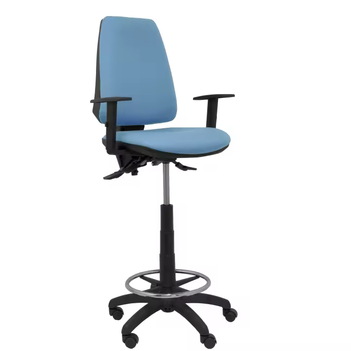 Taburete Elche S bali azul cielo brazos regulables - 1