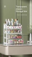 Caja De Almacenamiento De Escritorio Con Cajón Para Decoración De Cabello Y Joyería Multifuncional Organizador De Maquillaje De Plástico - details 12