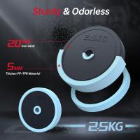 Mancuernas ajustables de 20 kg, Juego de 4 en 1 mancuernas y Kettlebell con barra y flexiones para pesas de gimnasio, juego de mancuernas multifunción para gimnasio en casa - details 2