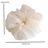 Cinta De Pelo Grande De Malla Para Mujer Estilo Simple Y Moda Anillo De Pelo Para Cabello Alto Scrunchie Adecuado Para Todas Las Estaciones - details 1