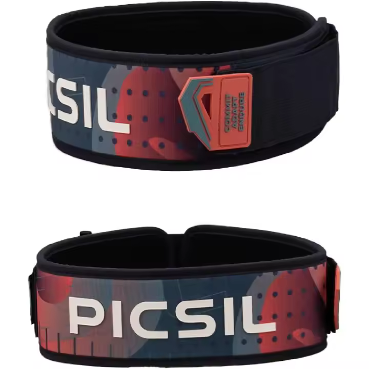 PICSIL Cinturón Lumbar Recto Lockpro Para Levantamiento de Pesas, Ideal para Powerlifting, Sentadillas, Halterofilia, Diseñado Para Todo Tipo de Atletas - 1