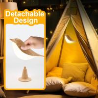 Lámpara De Mesa Pequeña Con Sensor Táctil Y 3 Temperaturas De Color Lámpara De Noche Para Niños Sin Cable Bird Lamp Bedside - details 4