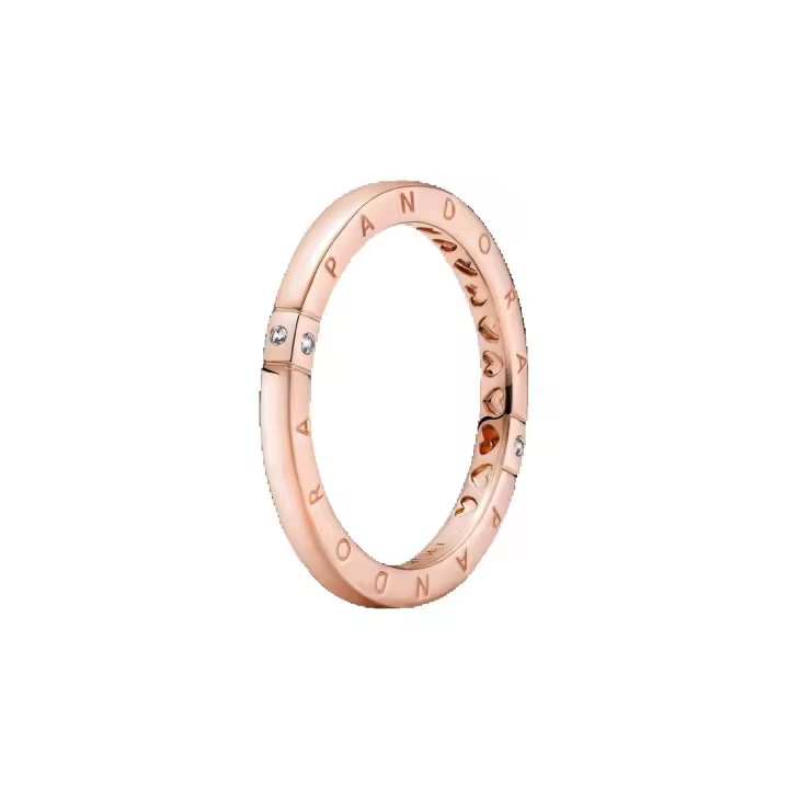 Anillo Logotipo y Corazones 189482C01 - 1