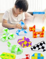 Regla Mágica Mini Serpiente 24 Puzzle Cubo Plegable Juguete Educativo Para Niños Desafío Cerebral Regalo De Fiesta - details 0