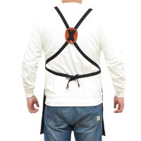 Delantal De Cocina Para Hombres Y Mujeres Con Cremallera Y Alforjas Cruzadas Ajustable En Algodón Y Lona Para Artistas Pintura Cocina Trabajo - details 1
