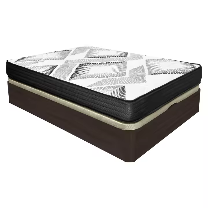 Pack Canapé Abatible de gran capacidad con Colchón viscoelástico con muelles ensacados Eco Box - Altura colchón 21 cm (+-2cm) - Alta calidad - Fabricado en España - Somnia Descanso [Obsequio Almohadas] [Envío y Montaje incluidos] - 1