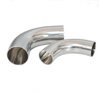 Tubo De Escape Para Coche Acero Inoxidable 304 Muffler Pieza De Automóvil 90 Grados Bajo Sanitario Tubo Elbowed De 51mm Y 63mm - details 5