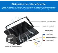 Lámpara De Fosa LED Con Sensor De Movimiento PIR Luz Blanca IP66 Impermeable Para Exterior Iluminación De Jardín 10W 20W 30W 50W 100W - details 4