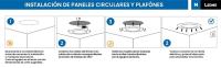 M Ledme - Pack 2, Downlight LED 220mm 20W, 2000 lúmenes, Panel Redondo Extraplano, Color Luz fría (6000k), Corte estándar 205 mm, Driver incluido, LM5551. - details 3