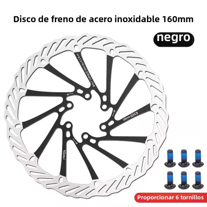 VXM Frenos De Disco Para Bicicleta Pads G3CS Multicolor Ultraligero 6 Bolts Piezas Para Ruedas De 160/180/203mm MTB Y Ciclismo De Carretera - 1