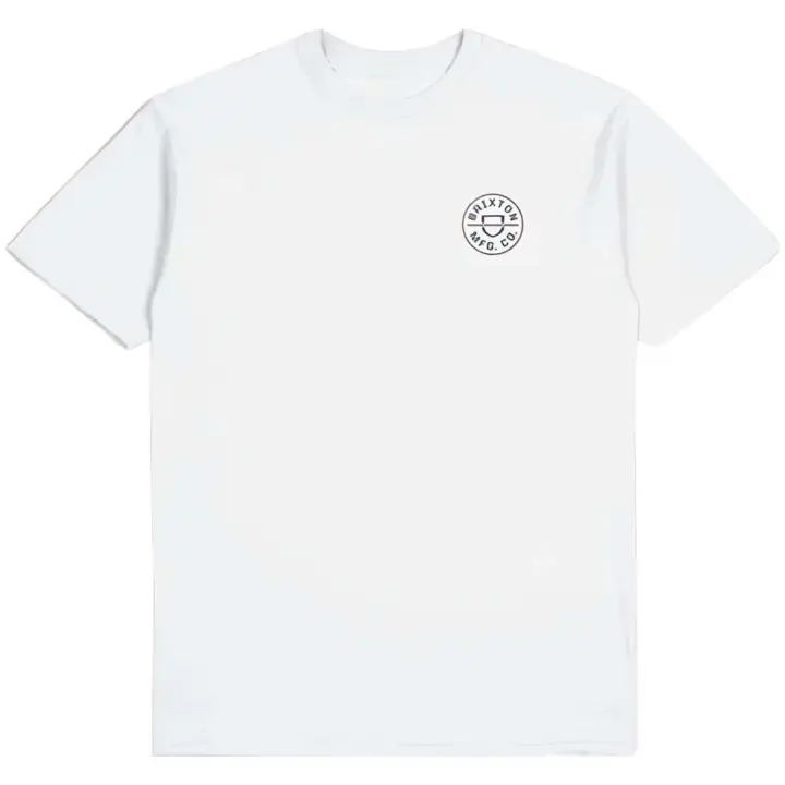 Camiseta de Manga Corta Brixton  para hombre en color blanco - 1