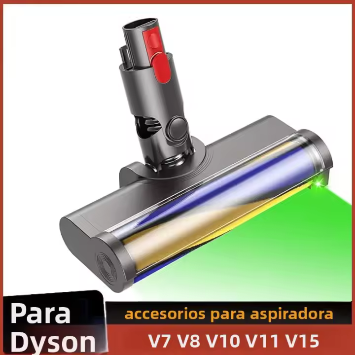 Cabeza De Cepillo Suave Para Aspiradora Dyson V7 V8 V10 V11 V15 Accesorios Para Suelos Duros Con Detector De Polvo - 1