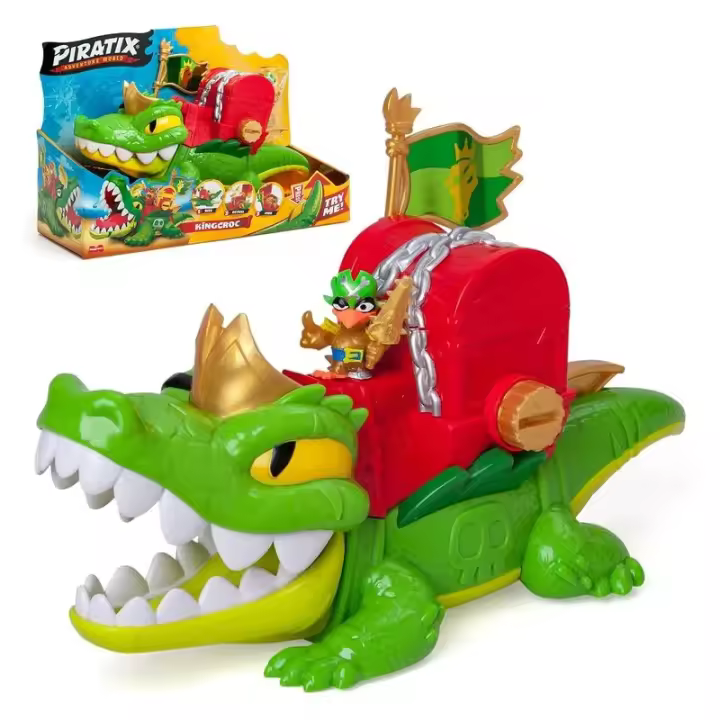 Piratix King Croc Cocodrilo con Tesoro Exclusivo 39847 MAGIC BOX - 1