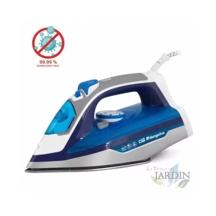 SUINGA Plancha vapor Orbegozo 2600W, suela cerámica, depósito 350ml, potencia ideal para planchar todo tipo de ropa - 1
