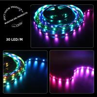 Tira De LED RGB WS2812B 5050 DC 5V Impermeable Con IC Chip Addressable 144LEDs Pantalla Digital Flexible Multicolor Para Decoración De Hogar - details 4