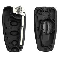 Banner - Carcasa mando llave del coche 3 botones compatible con Ford negro