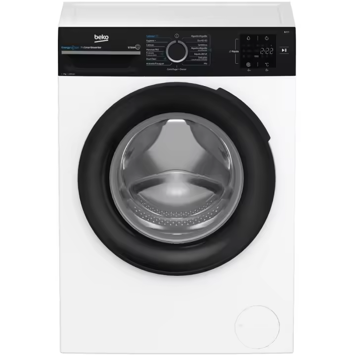 LAVADORA CARGA FRONTAL BEKO BM3WFU3721WB 7 KG 1200 RPM A BLANCO - 1