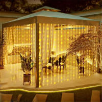 Luces De Tela Solar Con 600 LED Para Jardín Fiesta Boda Decoración De Navidad Cobre Fino Arco Iris De Jardín Puerta De Entrada - details 6