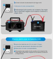 Cargador Inteligente De Batería Para Coche Y Motocicleta 20A/10A 12V/24V Compatible Con Lithium AGM GEL Lead-Acid LiFePO4 - details 21